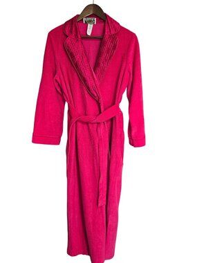 Vintage Sears Best At Home Wear Medium Pink Robe House Coat Magenta